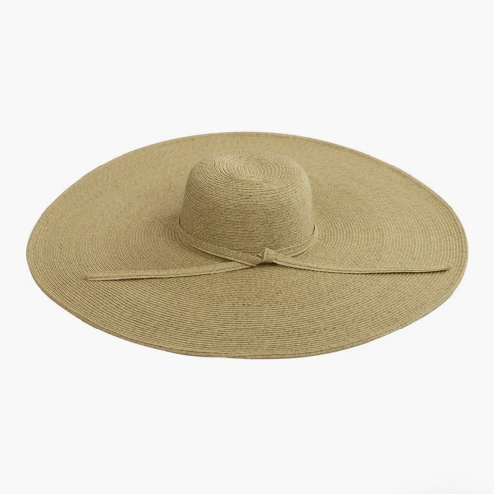 San Diego Hat Company Tan Wide Brimmed Sun Hat Ultrabraid XL Brim Straw Sun Hat - Picture 2 of 2